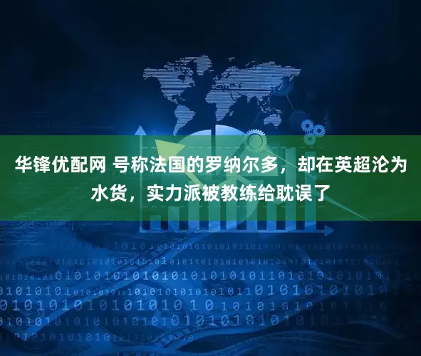 华锋优配网 号称法国的罗纳尔多，却在英超沦为水货，实力派被教练给耽误了